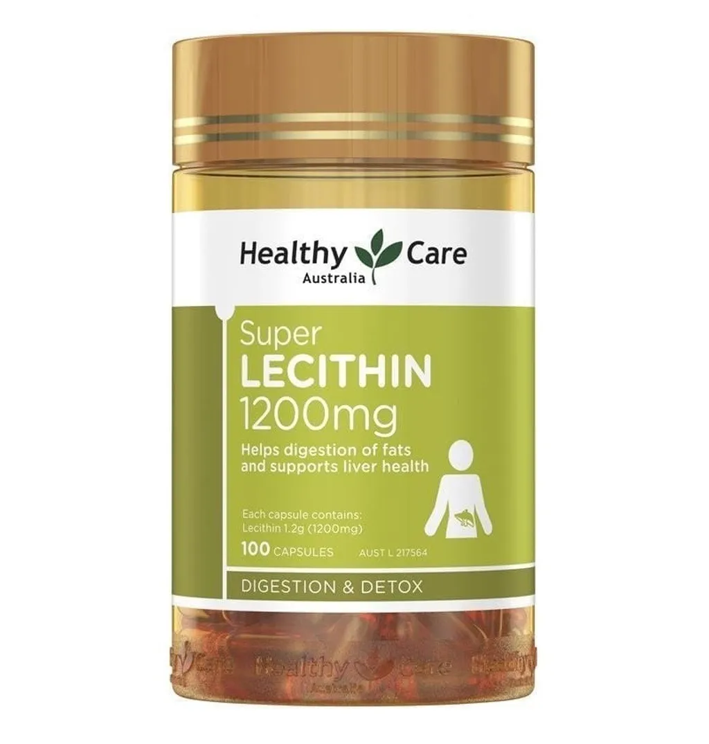 Healthy Care Lecithin 1200mg 100 Capsules
