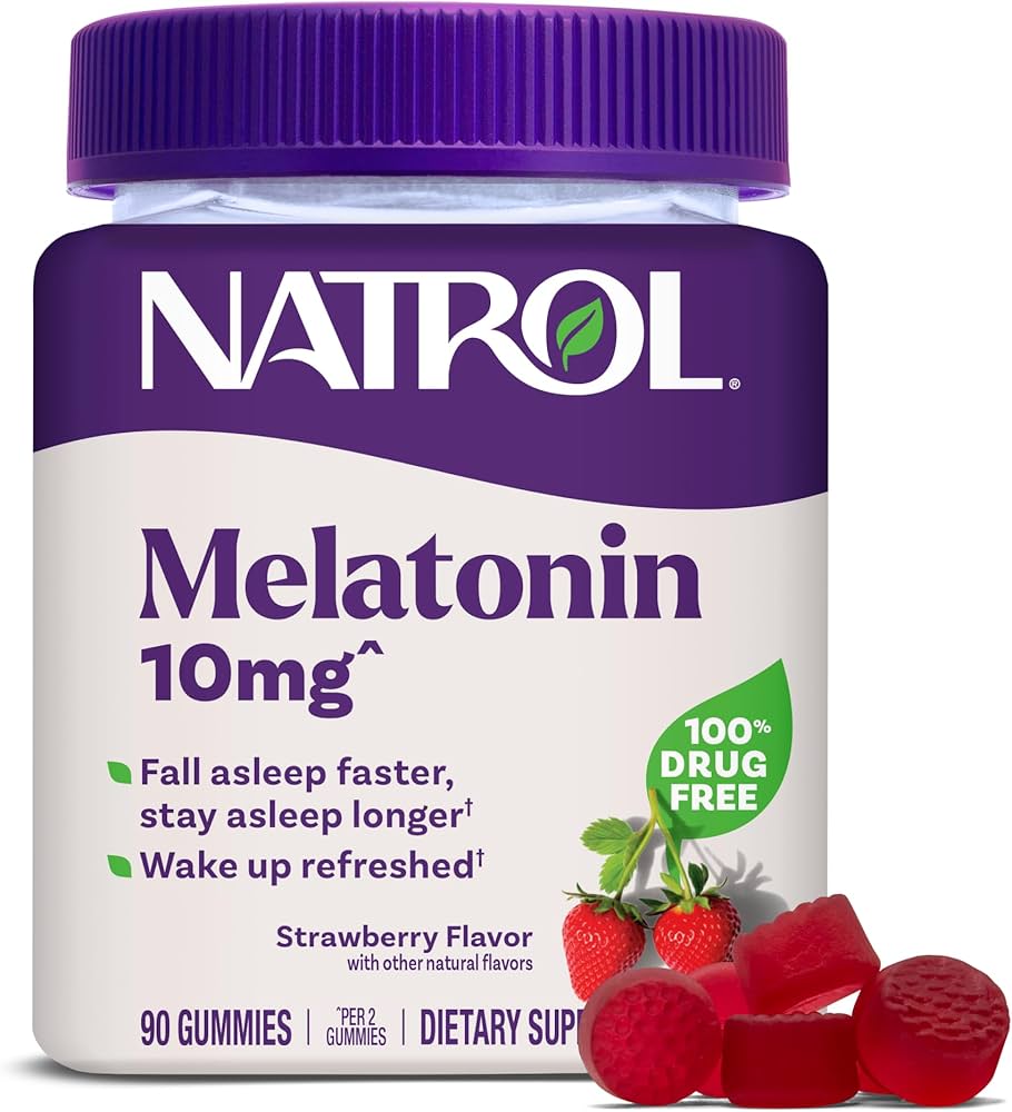 Natrol Melatonin Sleep 10mg Strawberry Gummies 90 Count