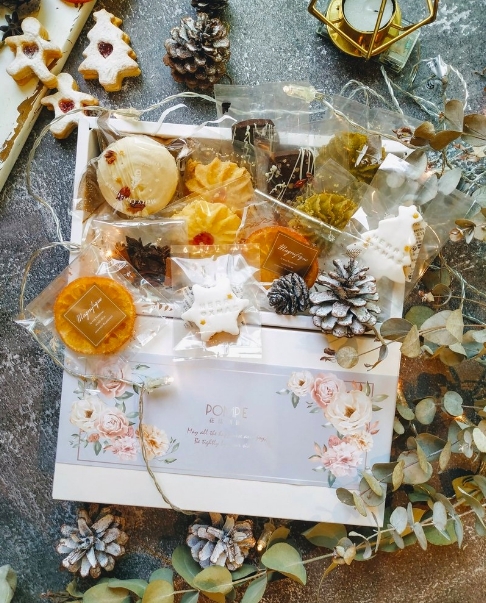 白色耶誕聖誕節 九款限定手工餅乾甜點禮盒01