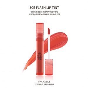 Son Tint Bóng Siêu Lung Linh 3ce Flash Lip Tint – #PICK A SIDE – Hồng Cam