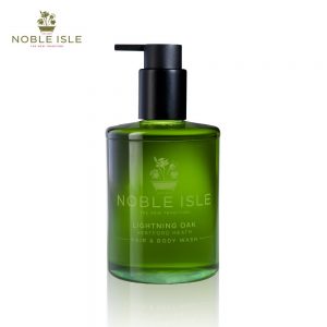 Gel tắm gội 2 trong 1 Noble Isle 250ml – mùi gỗ sồi và cam bergamot Lightning Oak Luxury Hair & Body Wash